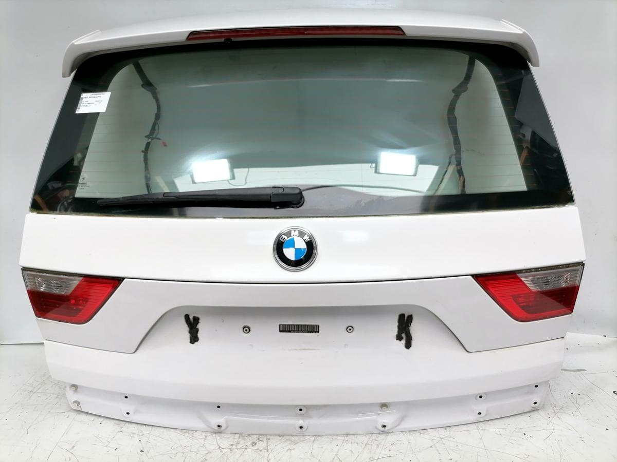 BMW X3 original Heckklappe mit Heckscheibe 300 ALPINWEISS III Bj.2008